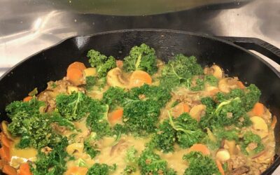 A curry lamb and vegetables skillet – how to eat more vegetables